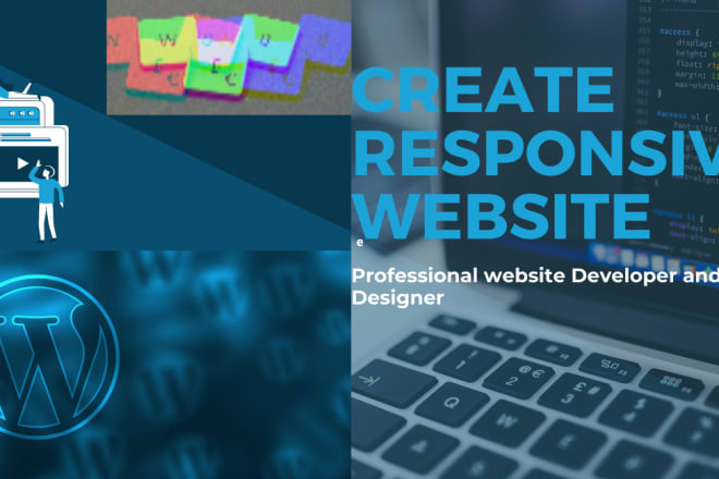 I will design the responsive website for you