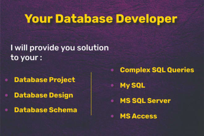 I will design your oracle database, er diagram,sql mysql queries java and python task
