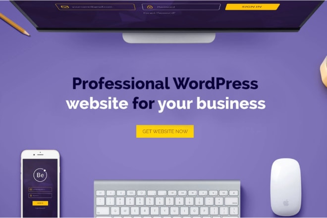 I will develop a modern plan proficient wordpress site for you