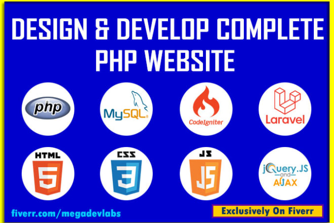 I will develop complete php website