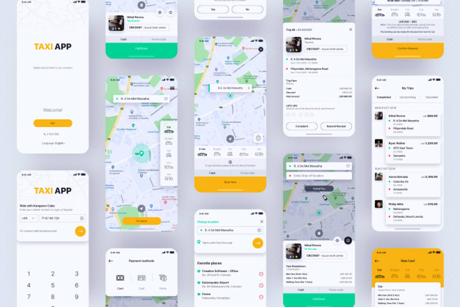 I will develop mobile taxi app