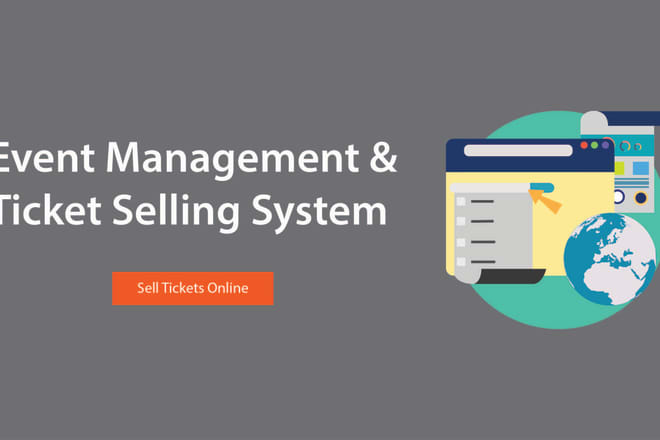 I will develop online event management and ticket selling system