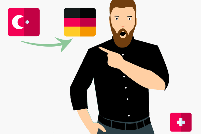 I will do a professional turkish to german