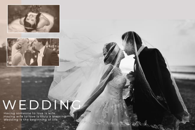 I will do a wedding album design