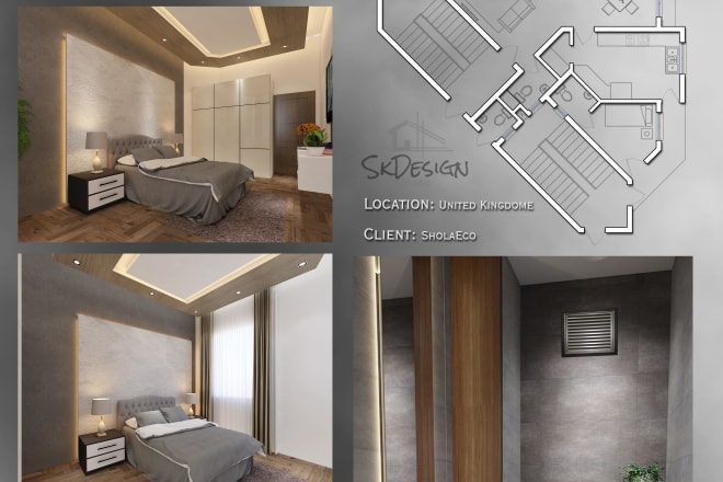 I will do amazing interior and exterior architectural renderings
