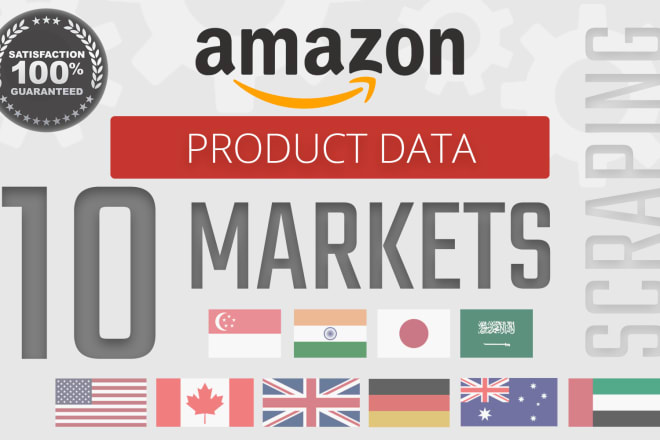 I will do amazon data mining, web scraping for your amazon product research