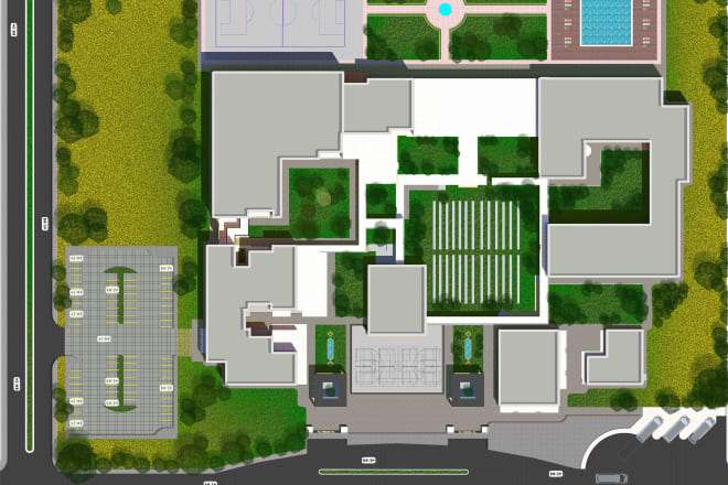 I will do architectural master plan, site plan and landscape design