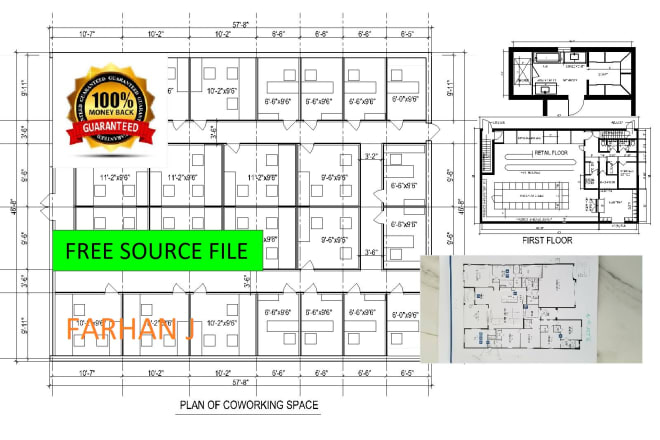 I will do autocad 2d floor plan within a short time