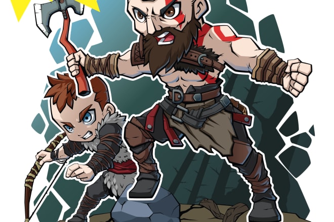 I will do chibi character illustration for your need
