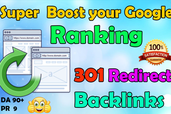 I will do dofollow 25 da90 seo backlinks with 301 redirect