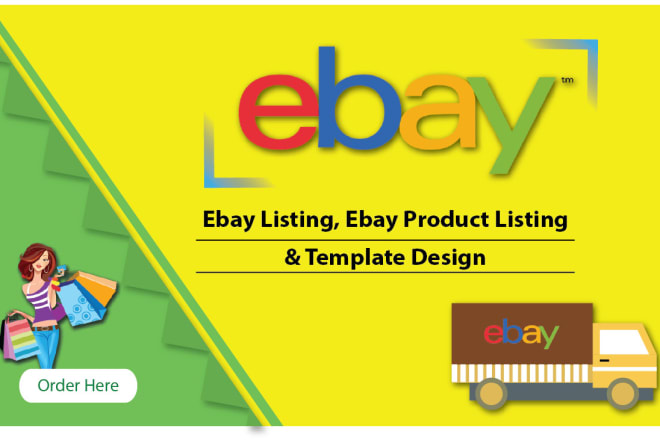 I will do ebay listing and ebay product listing with template