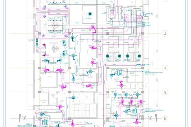 I will do hvac, mvac ducting and piping 2d drawings