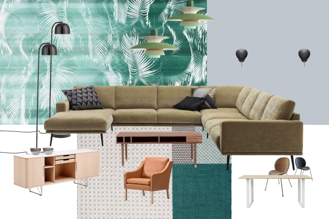 I will do interior design moodboard, renovate space