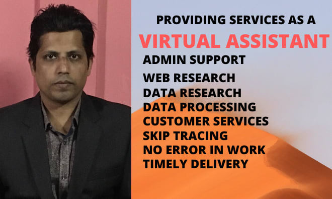 I will do quality virtual assistant job for admin support, web research and data entry