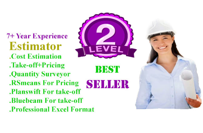 I will do quantity take off,estimates using rsmeans
