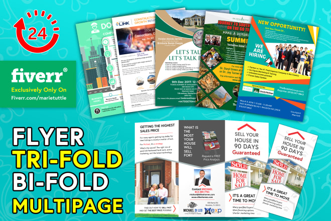 I will do the unique flyer, trifold brochure, multipage brochure