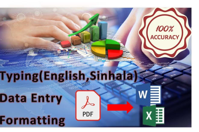 I will do typing, data entry and word processing for you
