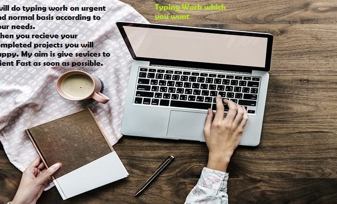 I will do typing work online or offline business project in 3doller