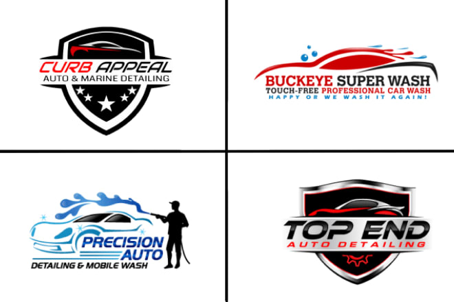 I will do unique auto detailing and auto repair and automotive logo
