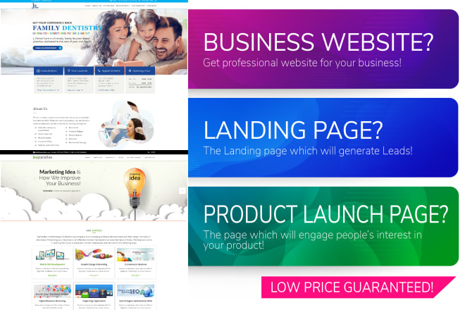 I will do web design and build professional website or landing page