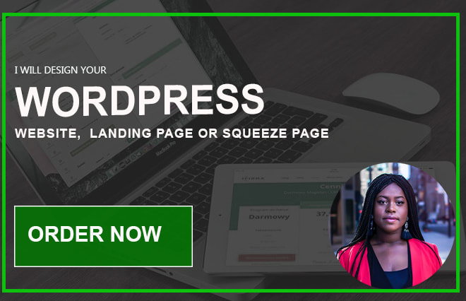 I will do wordpress website design, wordpress landing page, squeeze or landing page