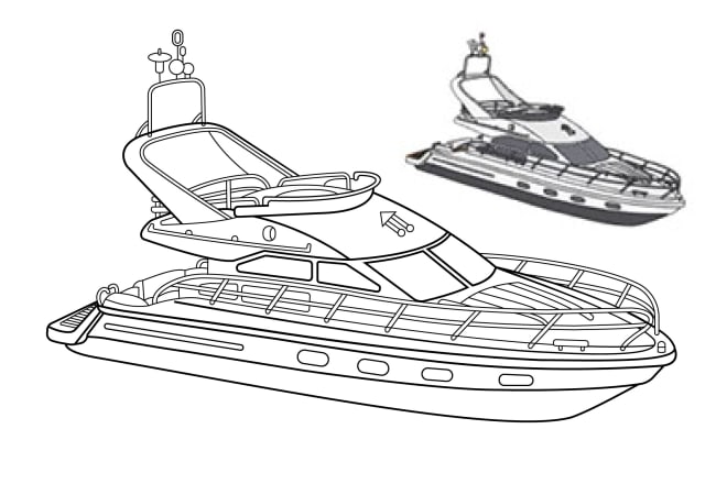 I will draw detail vector line art illustration, of image,product,sketch,diagram