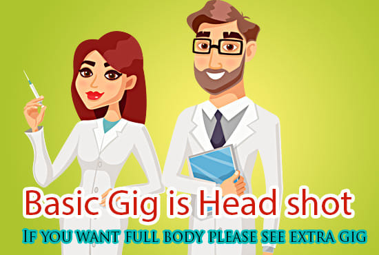 I will draw eye catching cartoon caricature pop art illustration