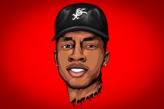 I will draw vector portrait and cartoon portrait and avatar