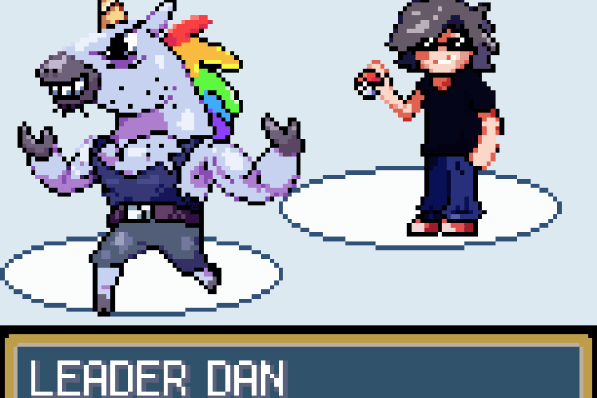 I will draw your pokemon, fakemon and trainer in pixel art style
