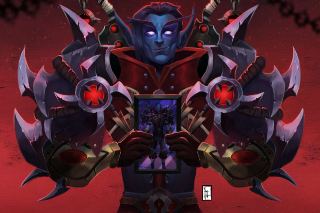 I will draw your world of warcraft video game character