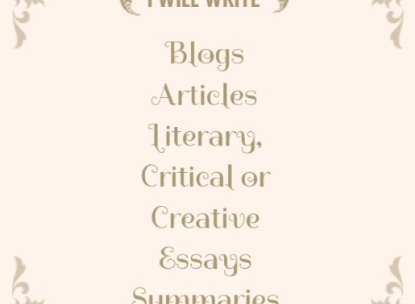 I will essay, article, summary writing