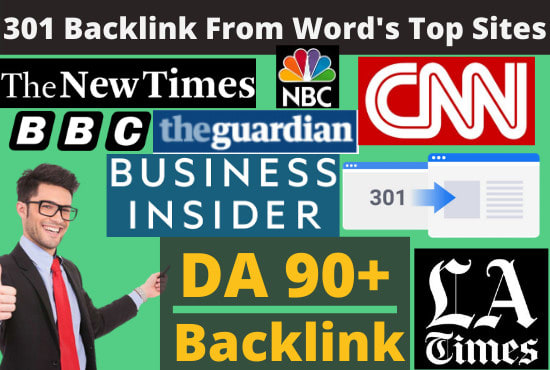 I will find expired domain with a backlink from da 90 site for 301 redirect
