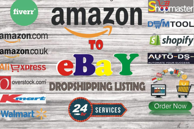 I will list dropshipping items on your ebay store from amazon walmart via dsmtool