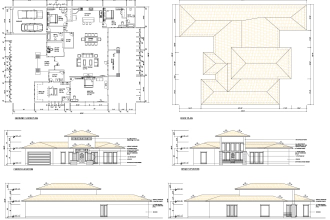 I will make architectural drawing for city permit in autocad