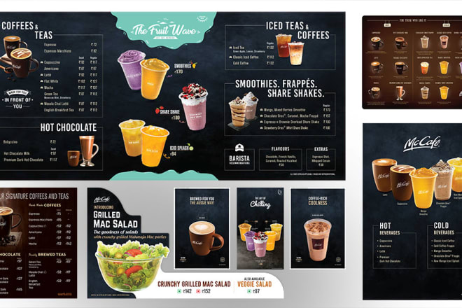 I will make food menu, restaurant menu and menu board design