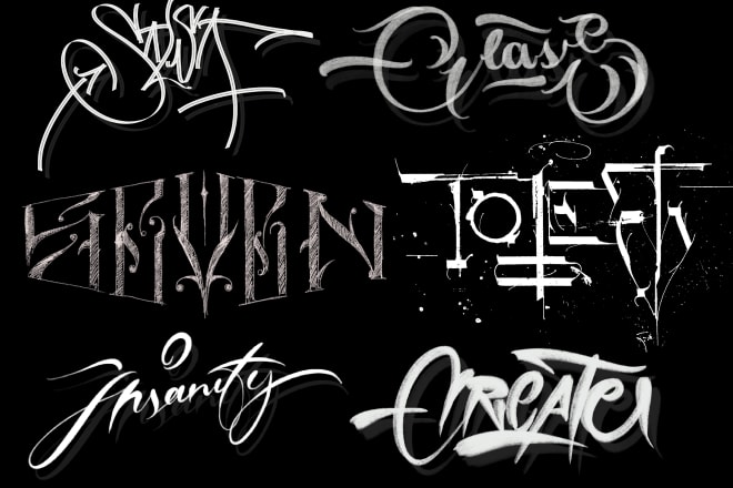 I will make for you high quality graffiti, calligraphy or brush style logo