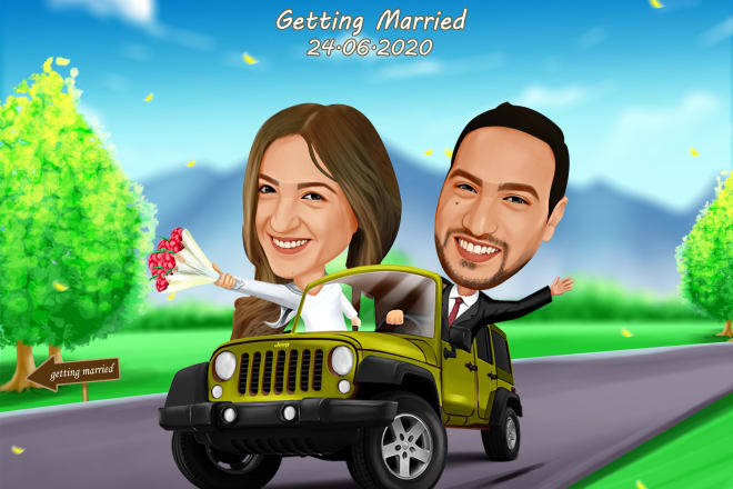 I will make your picture become caricature in 24 hours