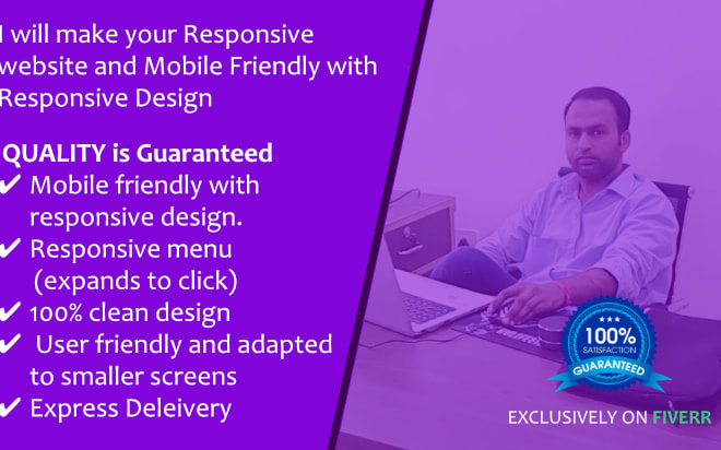 I will make your site responsive website and mobile friendly with responsive design