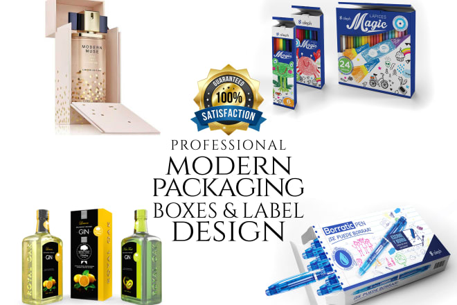 I will modern packaging for your product and car wrap design