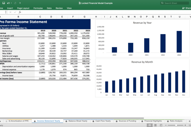 I will prepare a financial forecast, projection or plan