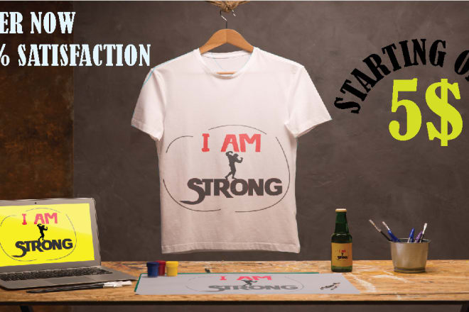I will professional custom t shirts design in 24