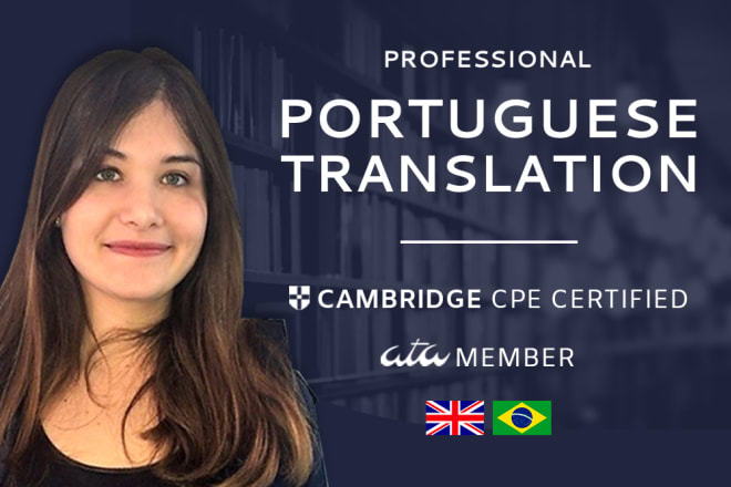 I will professionally translate into brazilian portuguese