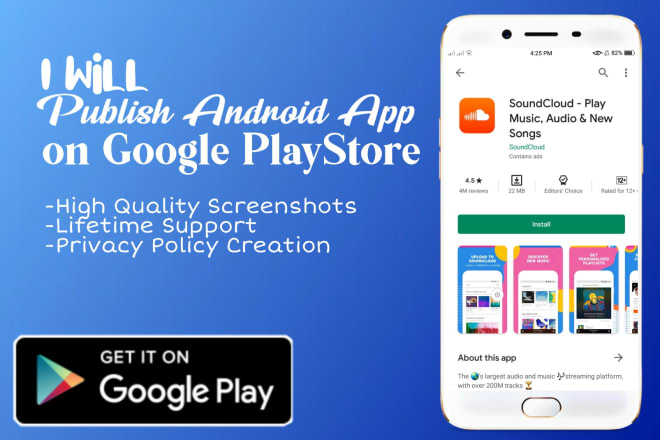 I will publish android app on google play store in 2 hours