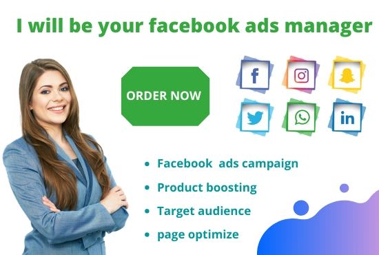 I will run facebook ads campaign and be your ads manager