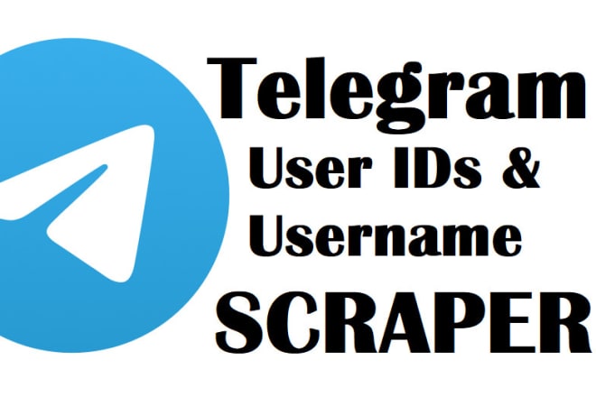 I will scrape username and ids from telegram public group