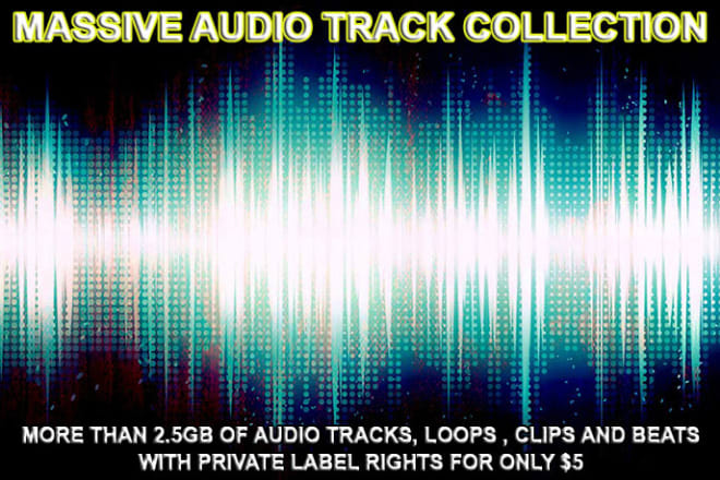 I will send you over 850 royalty free music tracks