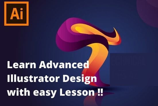 I will teach you advance illustrator design tutorial