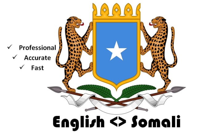 I will translate any document english to somali