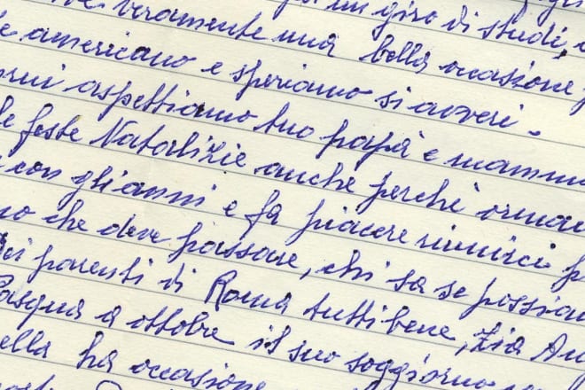 I will translate handwritten documents from italian to english