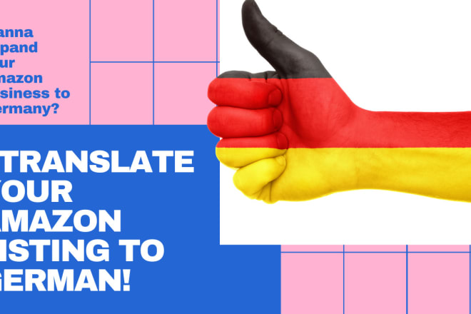 I will translate your amazon listing english to german